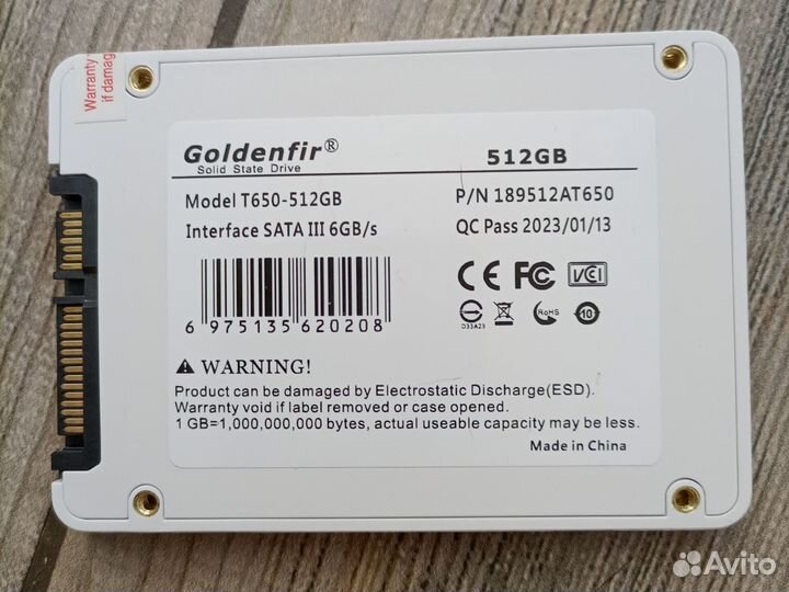 Ssd 512gb SATA 3 6gb/s