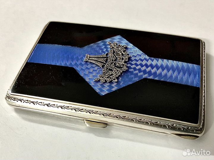 Портсигар антик редкий серебро 1929 год