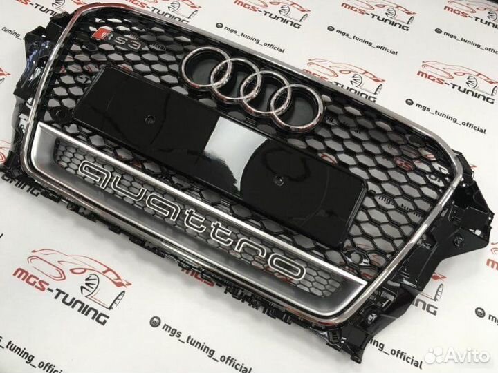 Решетка Audi A3 12-16гг. В стиле RS3 #2