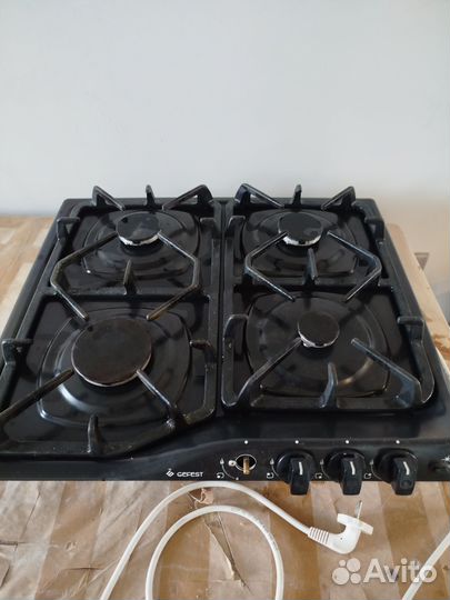 Газовая варочная панель 4 конфорки гефест
