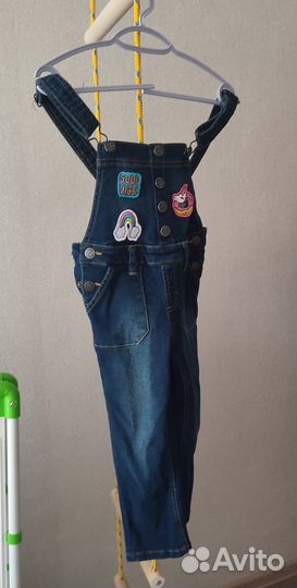 Комбинезон (джинсовый) на девочку 3-5 лет