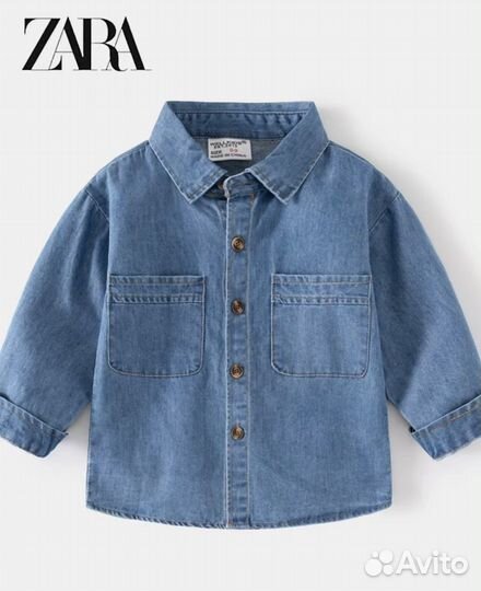 Рубашка джинсовая детская Zara от 92 до 130