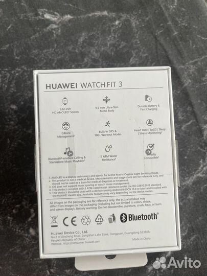 Смарт часы huawei watch fit 3