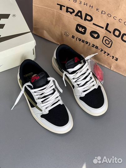 Кроссовки nike air jordan 1 low travis scott