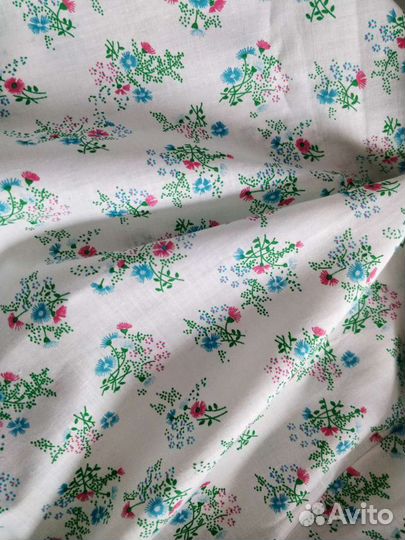 Ситец. Батист. Х/б. Ткань СССР. Винтаж