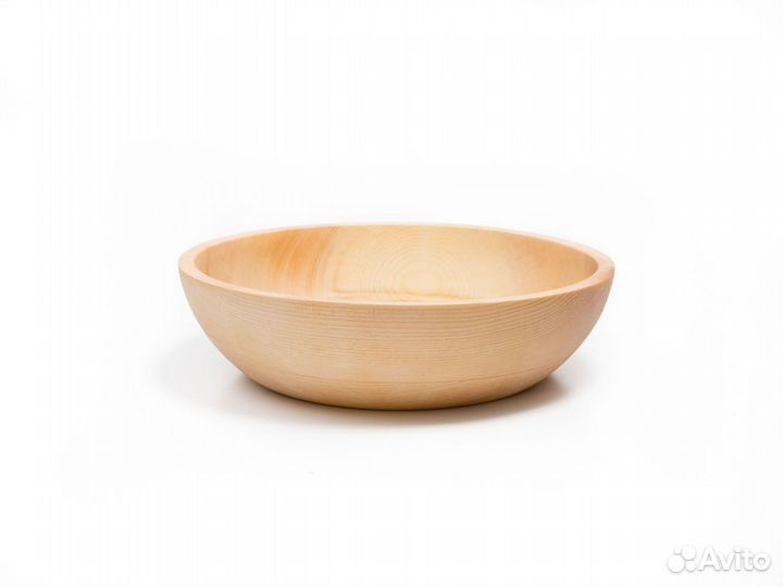 Тарелка деревянная большая глубокая D24 H6