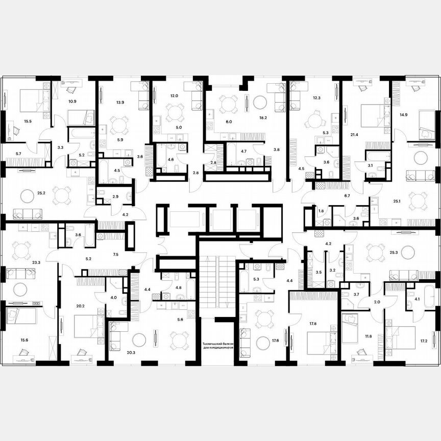 1-к. квартира, 43,6 м², 2/30 эт.