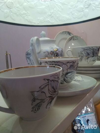 Сервиз чайный Лфз жемчужный