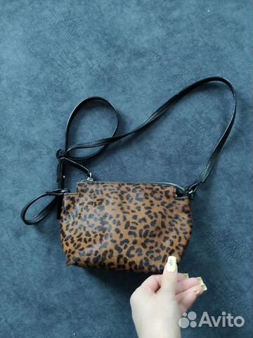 Мини сумка клатч mango (натуральная кожа)