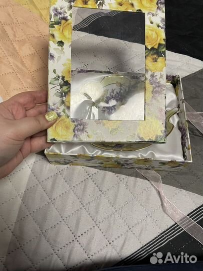 Фарфоровое блюдо-листок