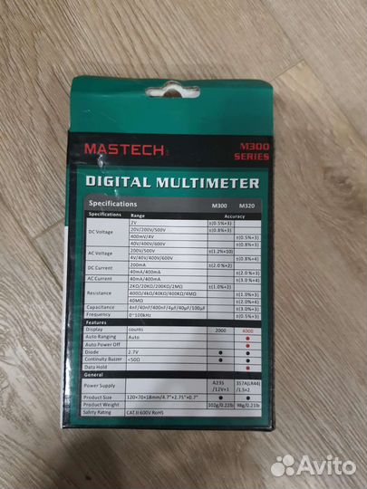 Мультиметр mastech m300