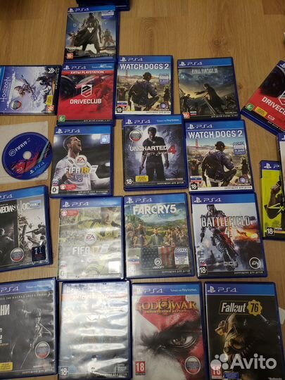 Диски ps4 Farcry5, Fallout 76,watch dogs 2, Battle