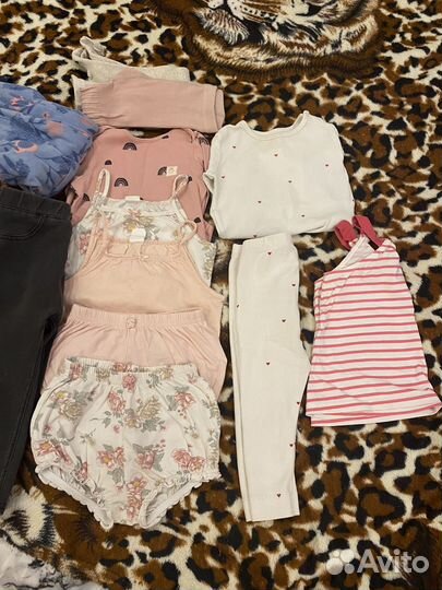 Вещи пакетом на девочку zara,Hm 80-86