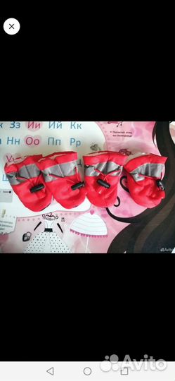 Ботинки зимние для собак