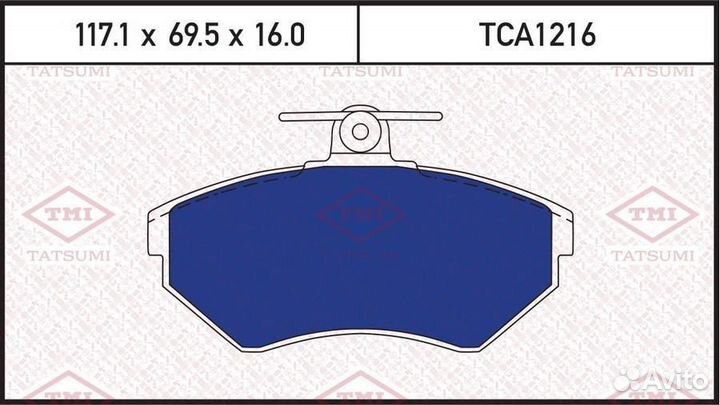 Tatsumi TCA1216 Колодки тормозные дисковые перед