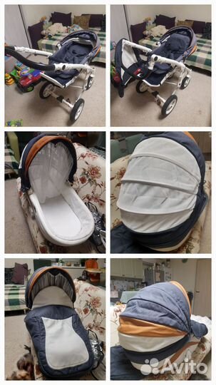 Коляска Adamex 3 в 1 barletta запчасти