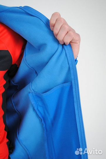 Разминочный костюм сине-чёрный