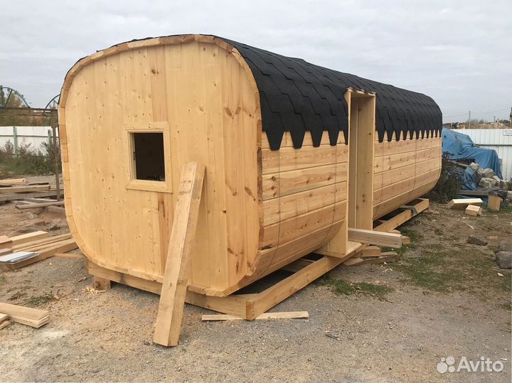 Баня бочка квадро с доставкой