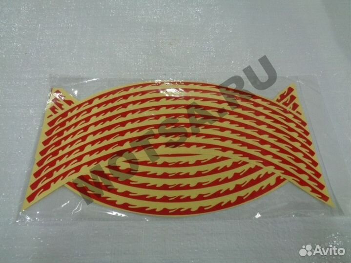 Наклейки на обод колеса (светоотражающие, на 2 кол