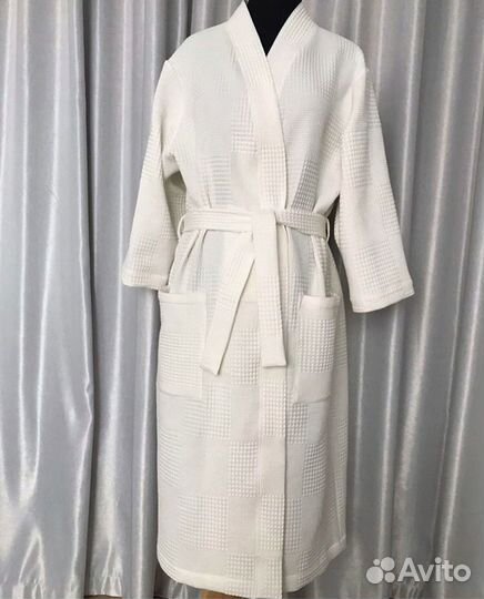 Халат вафельный унисекс новый