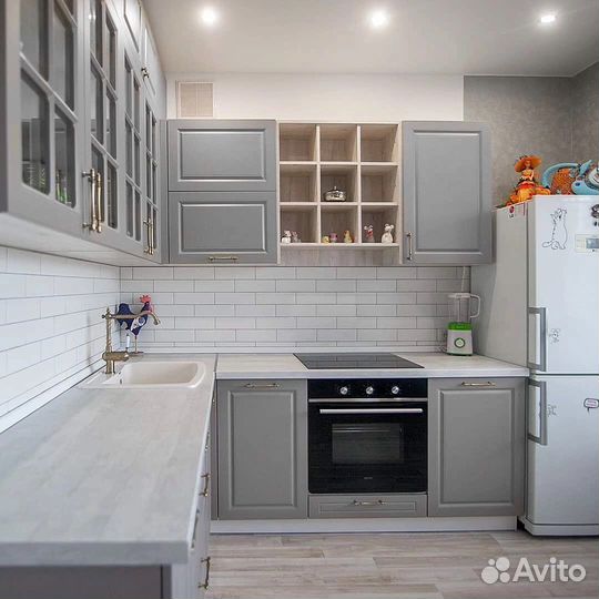 Бюджетный вариант угловой кухни в рассрочку