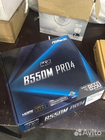 Коробка от материнской платы asrock B550M pro4 купить в Екатеринбурге ...