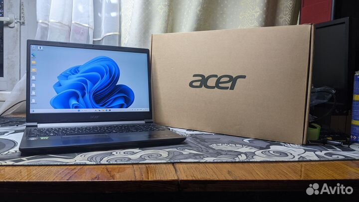 Игровой Acer. AMD Ryzen 5 5500U + RTX 3050Ti