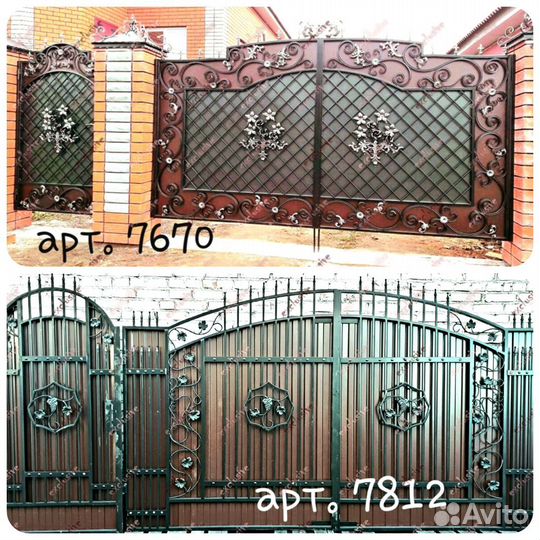 Кованые ворота