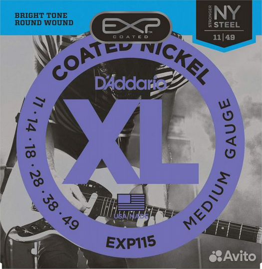 Струны 11-49 D'addario EXP115