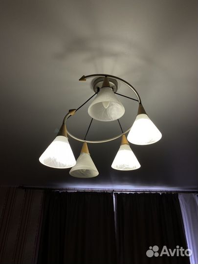 Люстра потолочная подвесная бу