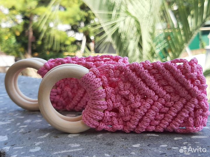 Держатели для полотенец в технике макраме