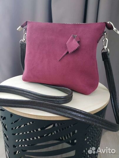 Сумка замшевая