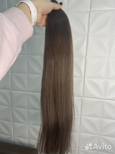 Волосы для наращивания 60 см русые