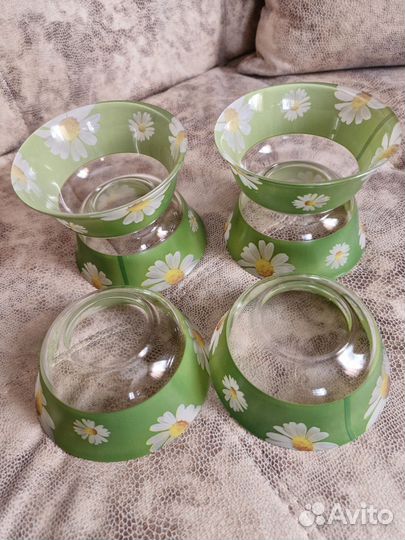 Набор салатников стекло 6 шт почти новый