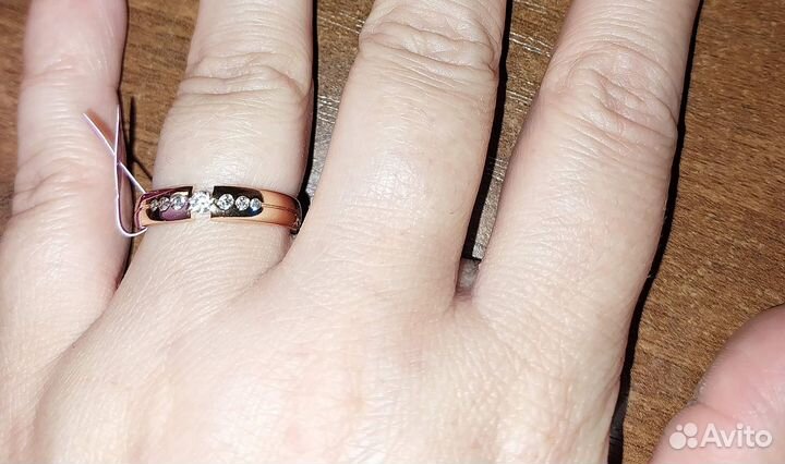 Колечко бижутерия 17 р. новое