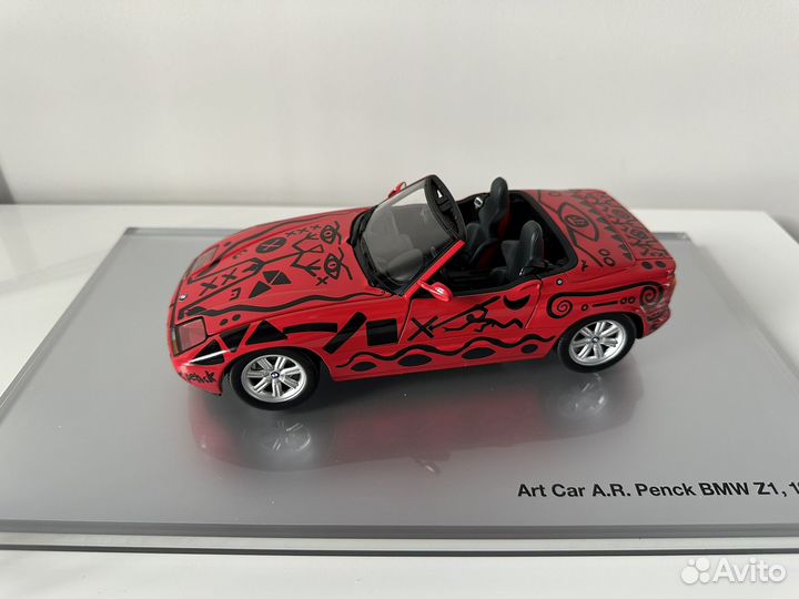 BMW Z1 1991, Art Car A.R. Penck Модель 1:18