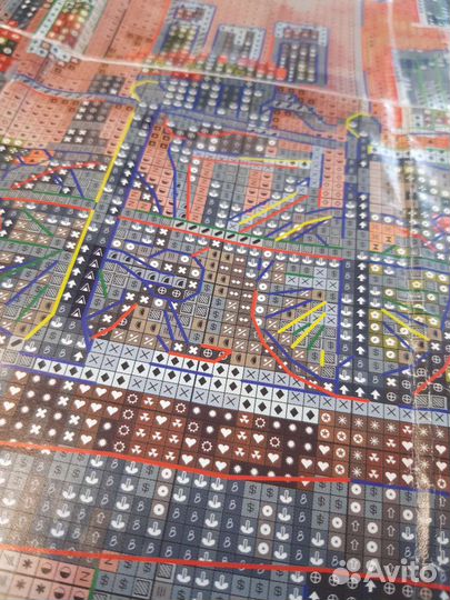 Схема для вышивки Амстердам. Мост через канал