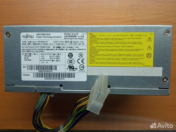 Блок питания fujitsu 26113-e563-v50-01