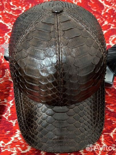 Кепки Питон Бейсболки из кожи Питона