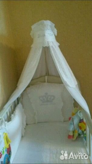 Бортики, одеяло, балдахин