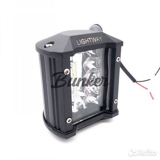 Светодиодная LED фара 60W SQ 9.5*8см LightWay