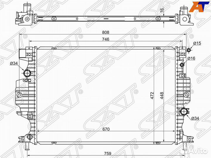 Радиатор охлаждения форд мондео 5 №8