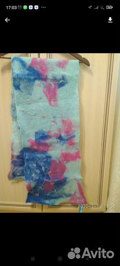 Шарф хенд-мейд валяние