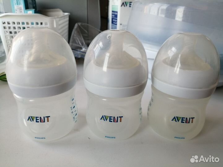 Avent стерилизатор, подогреватель, бутылочки (3шт)