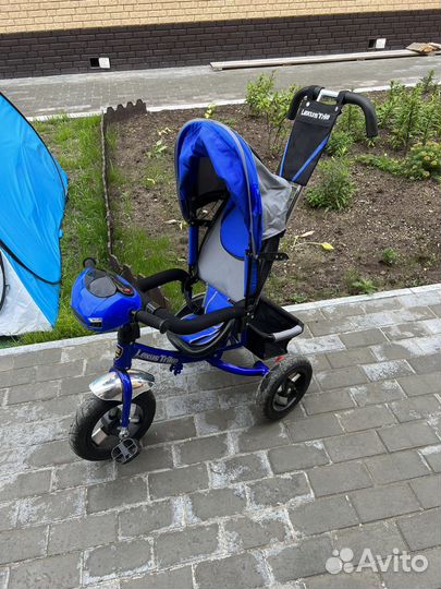 Детский велосипед с родительской ручкой