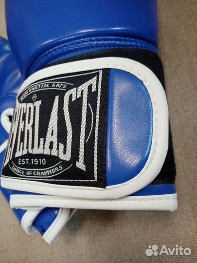 Перчатки бокс Everlast синие