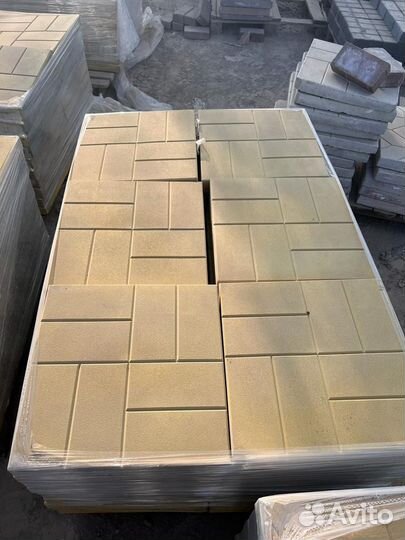Плитка тротуарная желтая в ассортименте