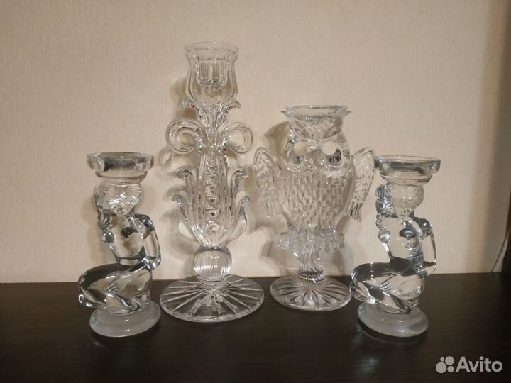 Подсвечники хрусталь