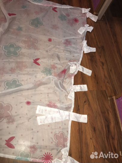 Тюль шторка детская