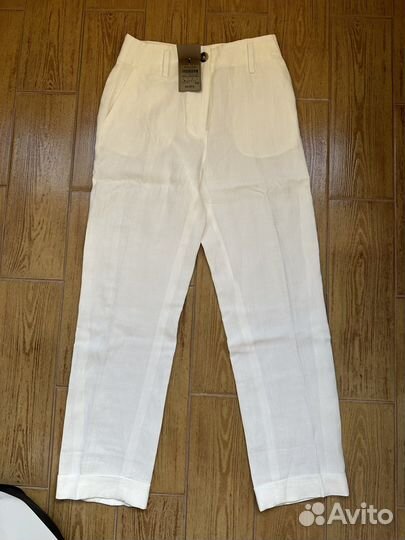 Льняные брюки massimo dutti новые
